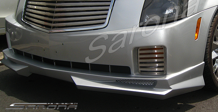 Custom Cadillac CTS  Sedan Front Add-on Lip (2003 - 2007) - $349.00 (Part #CD-007-FA)